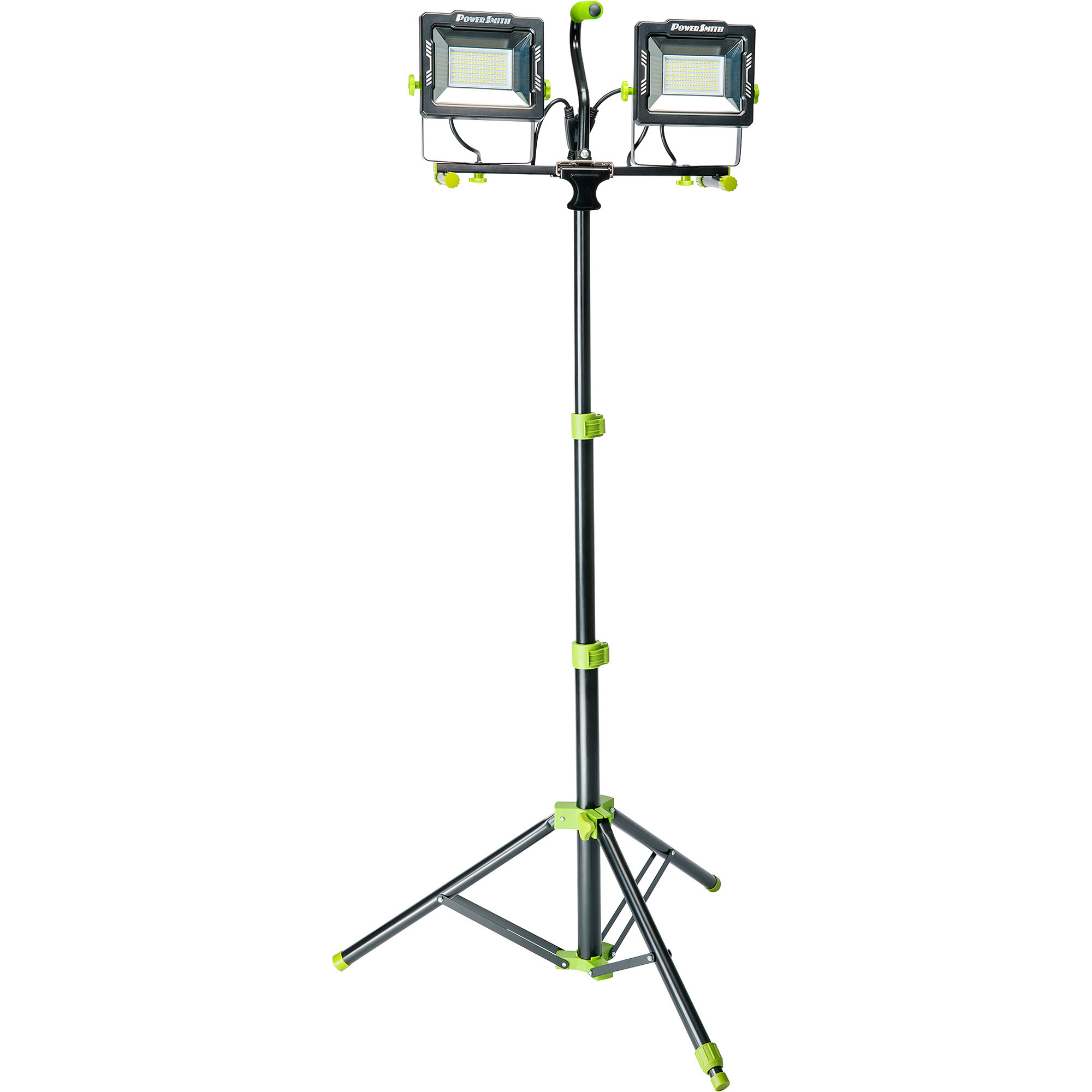 PowerSmith Dual Head LED Tripod Work Light, 20,000 Lumens, Model# PWLD200T